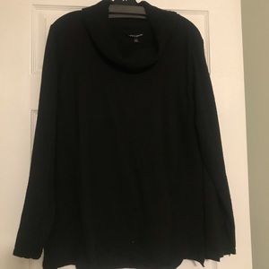 Black cow neck sweater